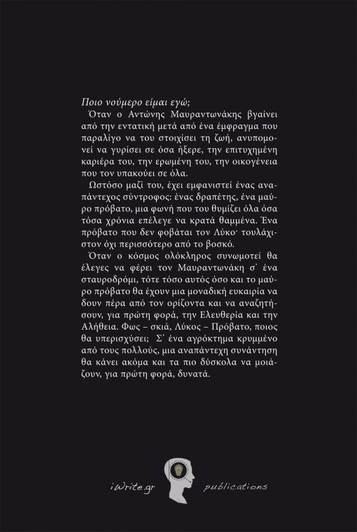 Οπισθόφυλλο, Το Βλέμμα πέρα από τον Ορίζοντα, Εκδόσεις iWrite