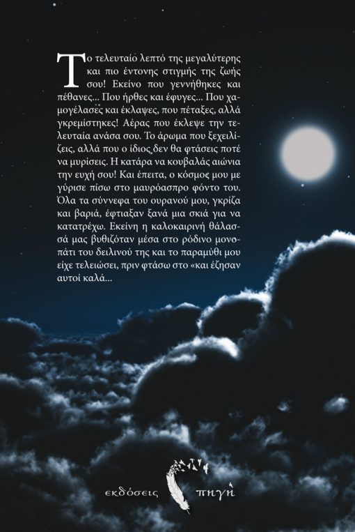 Back cover, "One night and one time", Garyfallia Tepeleni, iWrite.gr Publications