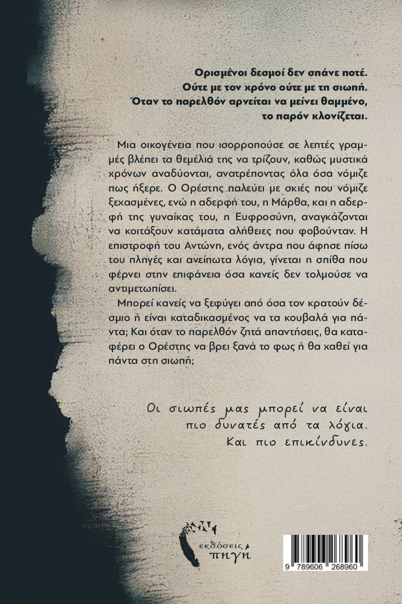 koinwniko-mythistorhma-siopiloi-desmoi-ekdoseis-pigi-2 κοινωνικό μυθιστόρημα, Σιωπηλοί Δεσμοί, εκδόσεις πηγή