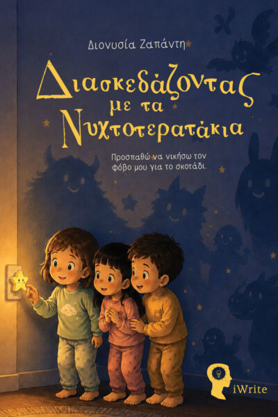 παιδικό βιβλίο, διασκεδάζοντας με τα νυχτοτερατάκια, εκδόσεις iwrite
